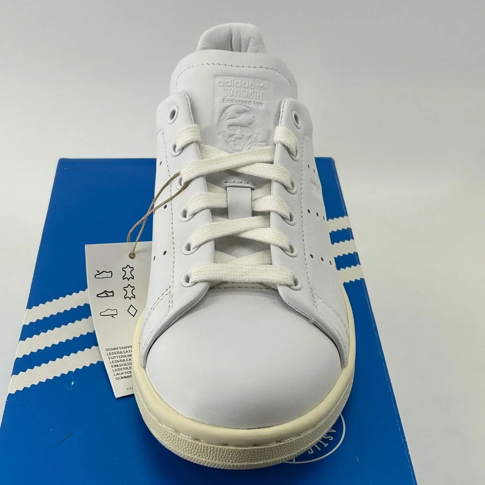 adidas Stan Smith Lux Men 5 White Leather IG6421 Sneakers New NWT Classic
